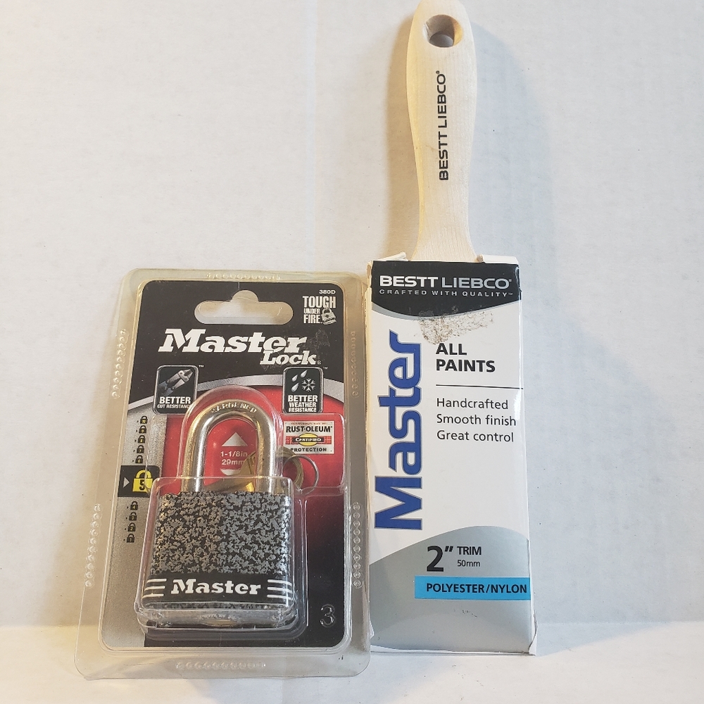 Master Lock & Bestt Paint Brush